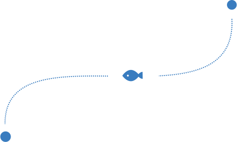 fish dots two lines left
